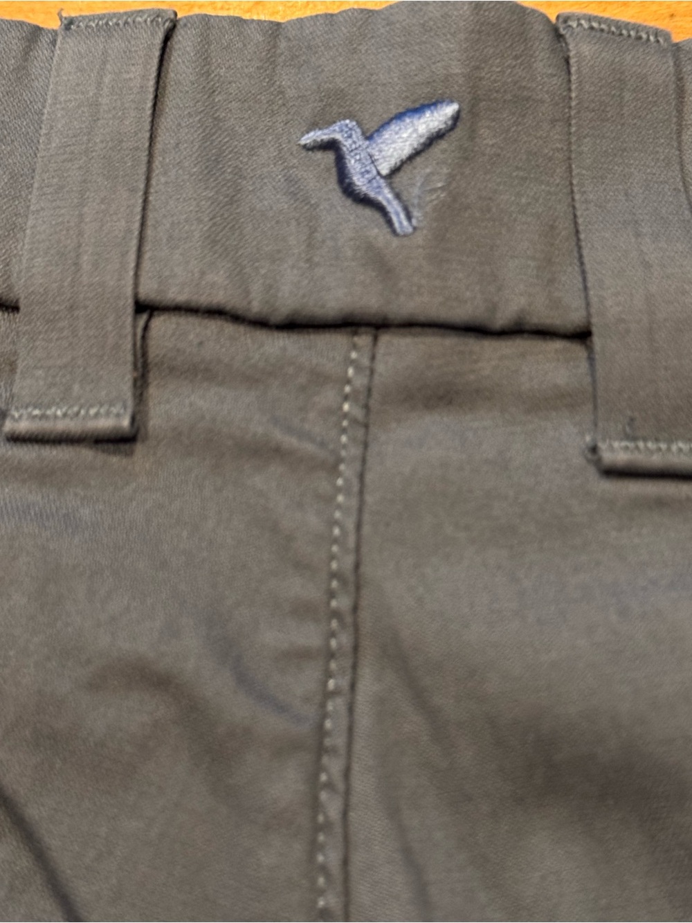 Birddogs Men's Chinos in Dark Gray with Navy Logo